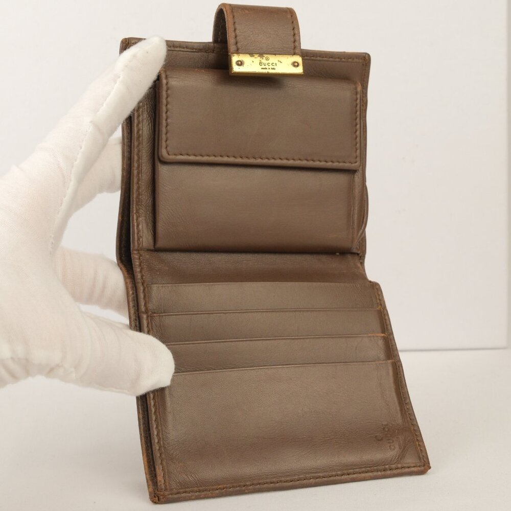 Gucci GG Canvas Monogram Bifold Wallet, Brown/Tan - Picture 5 of 12